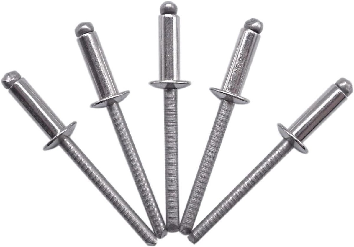 Blinde Klinknagels - Popklinknagels Blindklinkers - Metaal Verbinden - Gegroefde Doorn - 40 x 14 mm - Roestvrij Staal