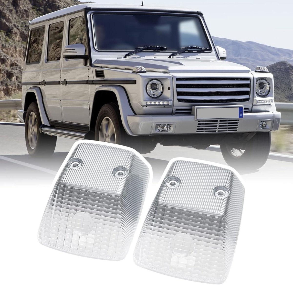 Knipperlicht Lens Covers - Richtingaanwijzer Behuizing - Auto Verlichten - Heldere Witte Lens - 2 stuks - Helder