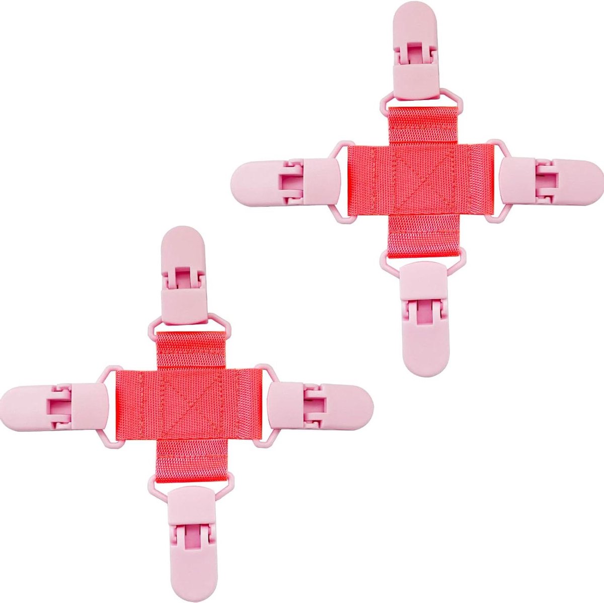 Bedlaken Ontklitter - Was Clips - Wasklitten Voorkomen - Verkort Droogtijd - 2 stuks - Roze