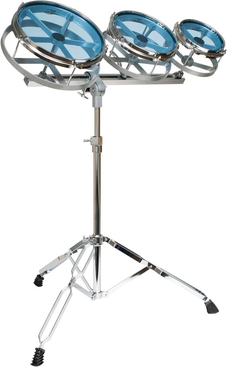 Rototom Set - Percussie trommels - Muziek maken - Drie maten - 6 8 10 inch - Zwart