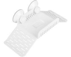 Schildpad Klimplatform - Aquarium Terras - Ontspannen Dieren - Met Voederbak - 27.4 cm - Wit