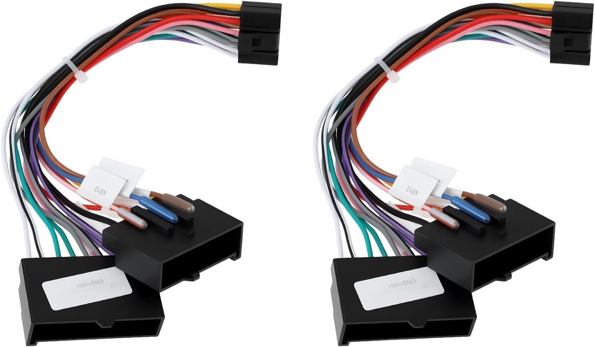 2PCS Stereo Radio Wiring Harness Adapter - Geschikt voor Ford E-150 - Econoline - Club Wagon