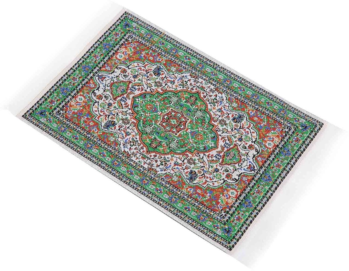 ONF3 - Poppenhuis-tapijt - Miniatuur tapijt 1:12 - Elegant en prachtig patroon - Stem van de lente - Huidvriendelijk en zacht - Geschikt voor mi...
