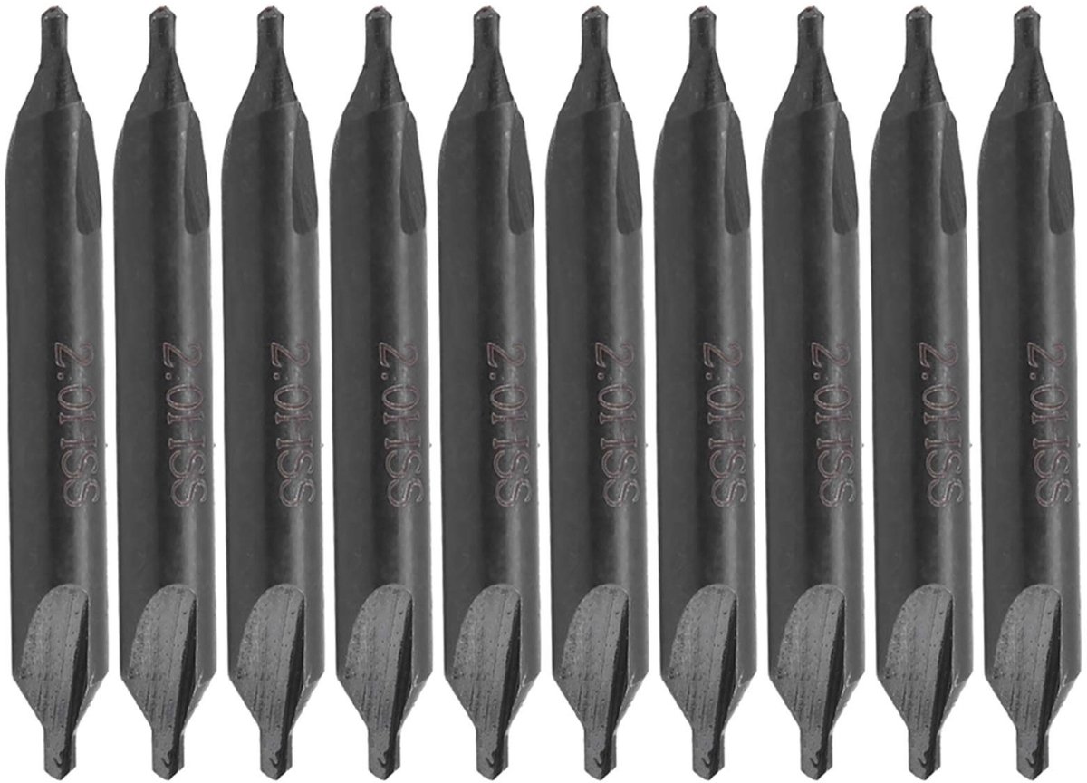 Store_9 - Centreerboor - All-ground - 10 Stuks - 2 Mm - Precisie voor Matrijzen - Geschikt voor Roestvrij Staal - 40,6 Mm Lengte