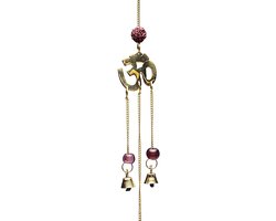 Bellenkoord met Rudraksha en OHM symbolen - 50 cm — afbeelding 2