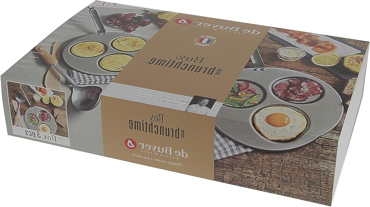Brunch Set - Blini Pan - Ontbijt Maken - Inclusief Spatula - 3 Liter - Zilver