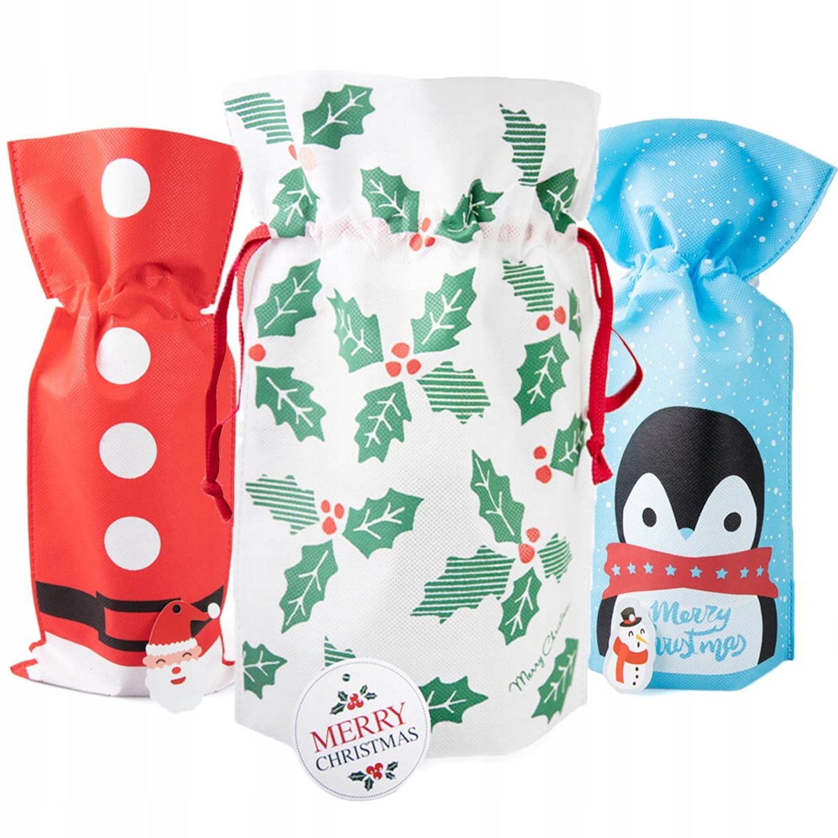 Bimberek - Wijnfles Geschenktas - Kerstthema - Meerdere Ontwerpen