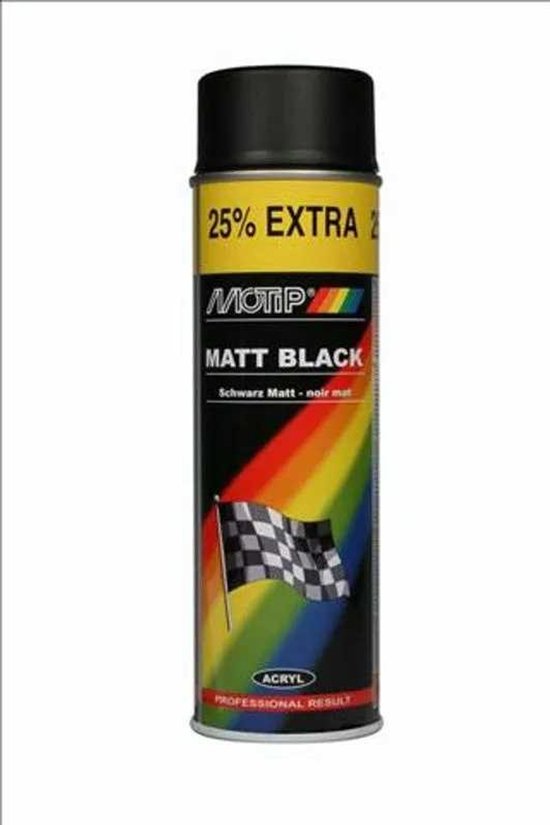 Motip Matt - Black * - 0,5 l - Afwerkingslaag