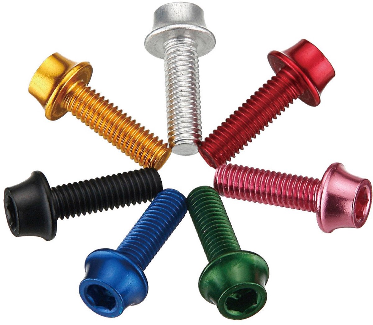 Token - Aluminium Schroefset - Blauw - Lichtgewicht - Voor Bidonhouder