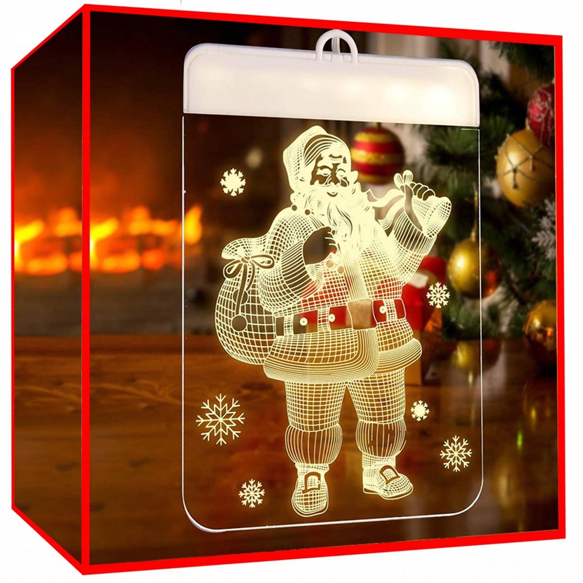 Hangzhou A Link Star Technology Serie - LED 3D Raamdecoratie - WARM - Batterij Voeding