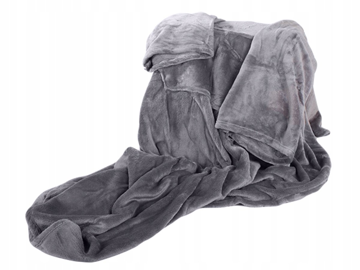 Fleece noony - Fleece - plaid - grijs - badjas - plaid met mouwen — cadeau in Wonen & Interieur - foto 4
