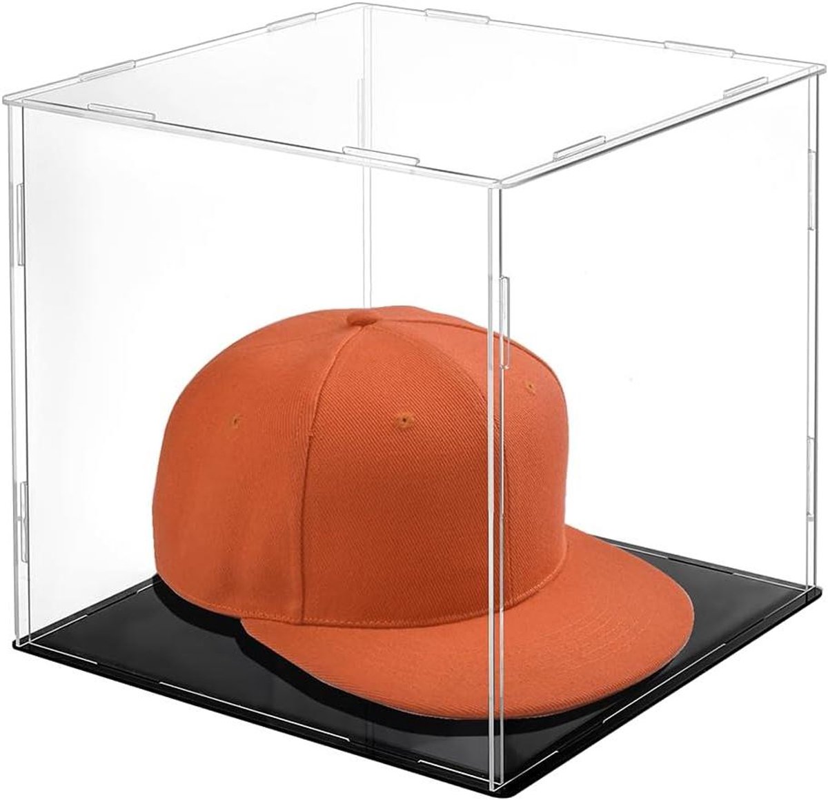 Acryl Display Vitrine - Verzamelobject Houder - Collecties Presenteren - Stofvrij en UV-beschermend - 21 x 20.5 x 20.5 cm