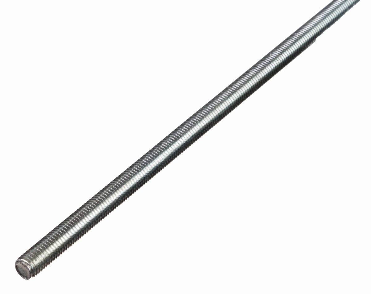 Alberts 498627 draadstang | elektrolytisch blauw verzinkt | lengte 1000 mm | schroefdraad M4 | set van 24