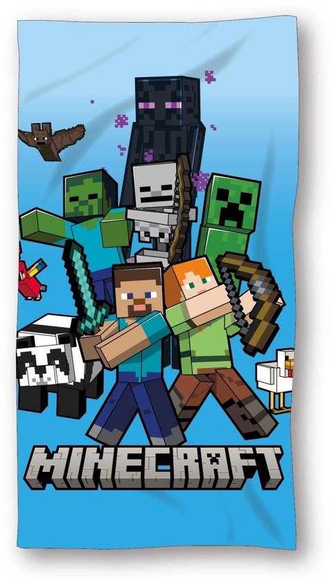 MineCraft - Strandlaken - Badhanddoek - 70x140cm