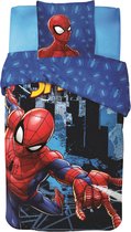 SpiderMan dekbedovertrek City 140 x 200 cm – 60x70cm