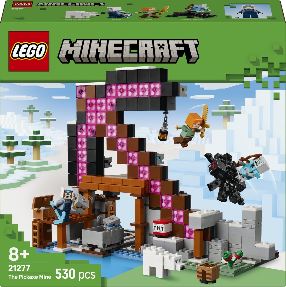 LEGO Minecraft De Pikhouweelmijn Bouwpakket voor Kinderen - 21277 — afbeelding 15