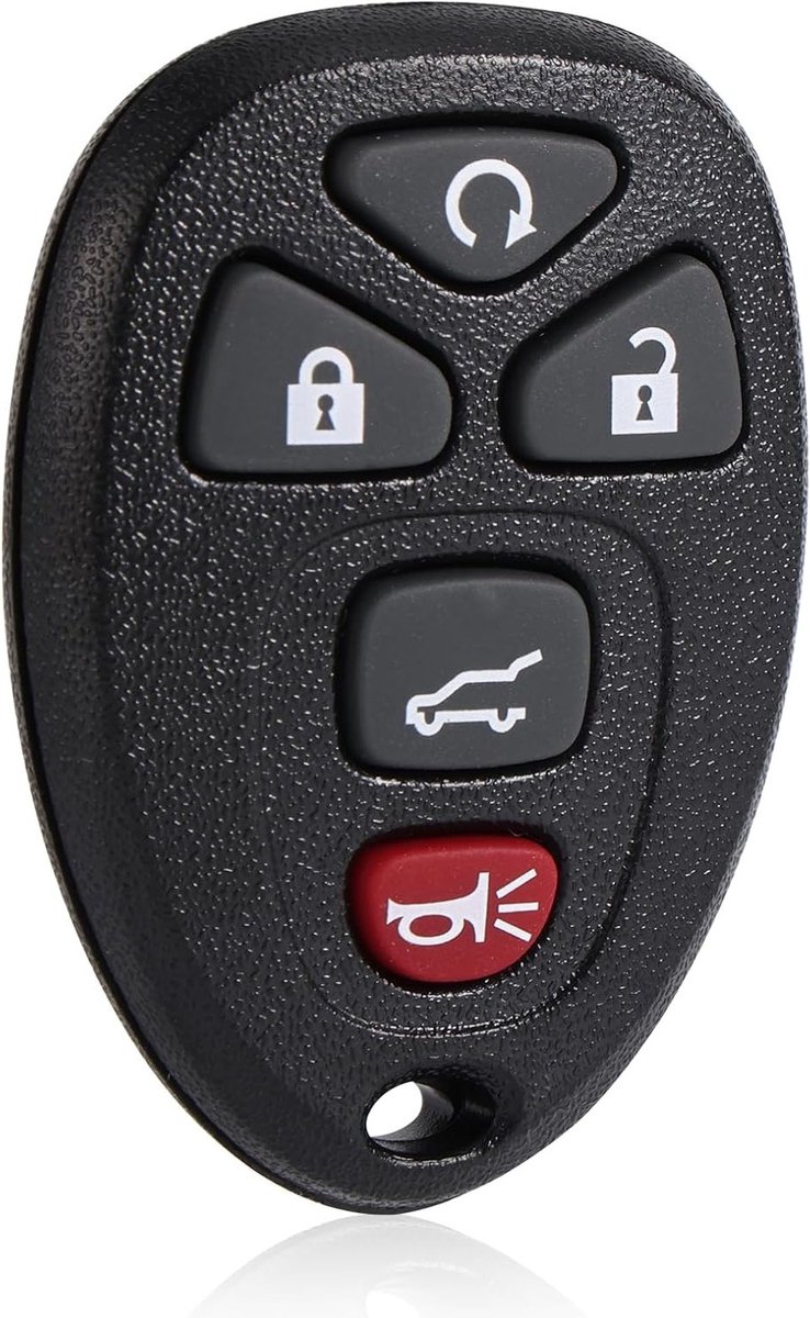 Vervangende Sleutel met 5 Knoppen voor Keyless Entry en Start voor Impala, Monte Carlo en Lucerne 2006-2013, Geschikt voor DTS 2006-2011