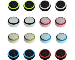 16-delige set met joystickhoezen, joystickdoppen, aim assist-grepen en controlleraccessoires geschikt voor PS4/PS5