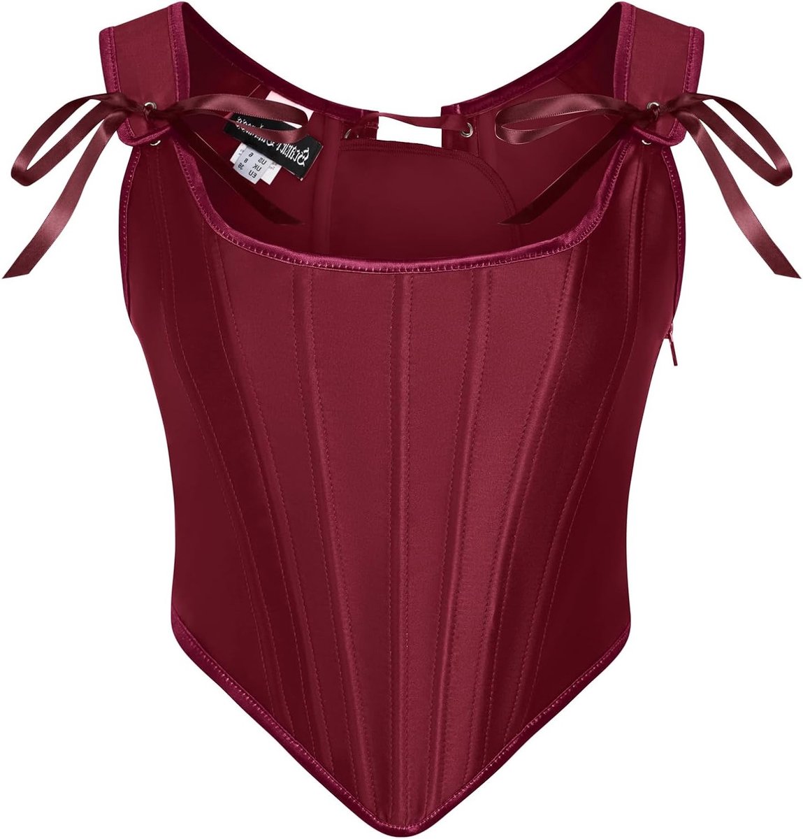 Vrouwelijk Renaissance Korset met Laces, Vintage Satijnen Bustier voor Feest en Cosplay