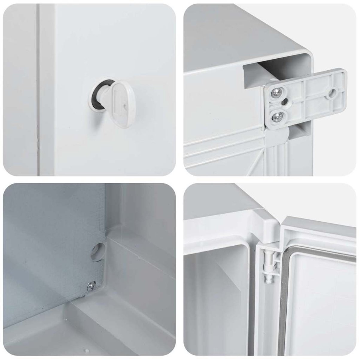 vidaXL - Besturingskast - Grijs - 37 - x - 16,5 - x - 35 - cm - ABS - Kunststof
