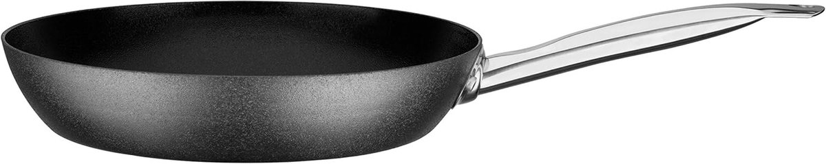 Braadpan Kookpan Vlees braden Extra zwaar koolstofstaal 20cm diameter Zwart