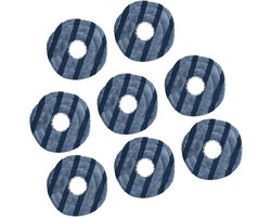 8 stuks vervangende dweildoek voor Eufy X10 PRO en X10 Omni robotstofzuiger - herbruikbaar - wasbaar - 12.7*12.7 cm