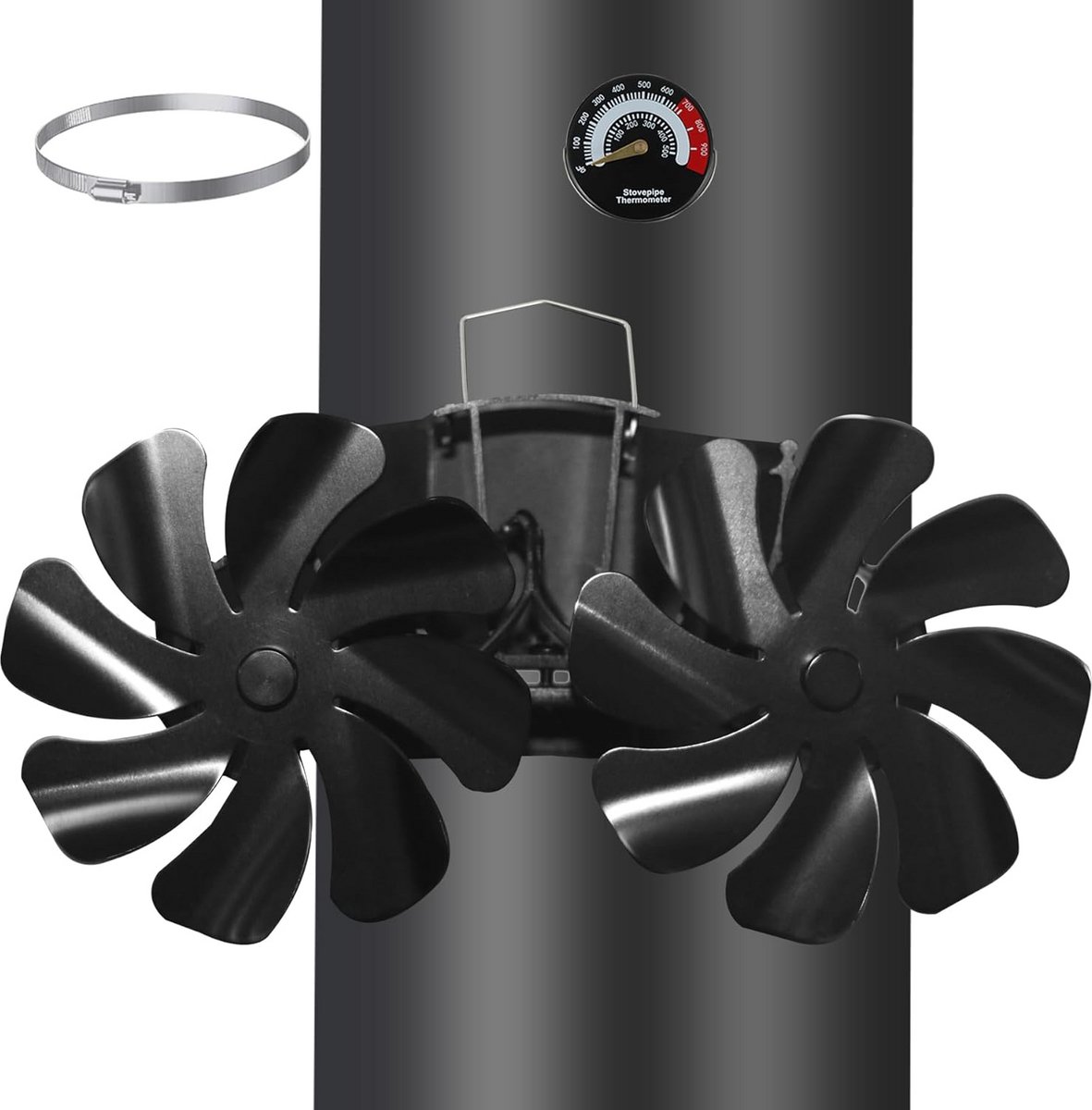 Kachelventilator voor Houtkachel - Haardventilator - Warmte Ventilator Kachel - Warmtebeheer