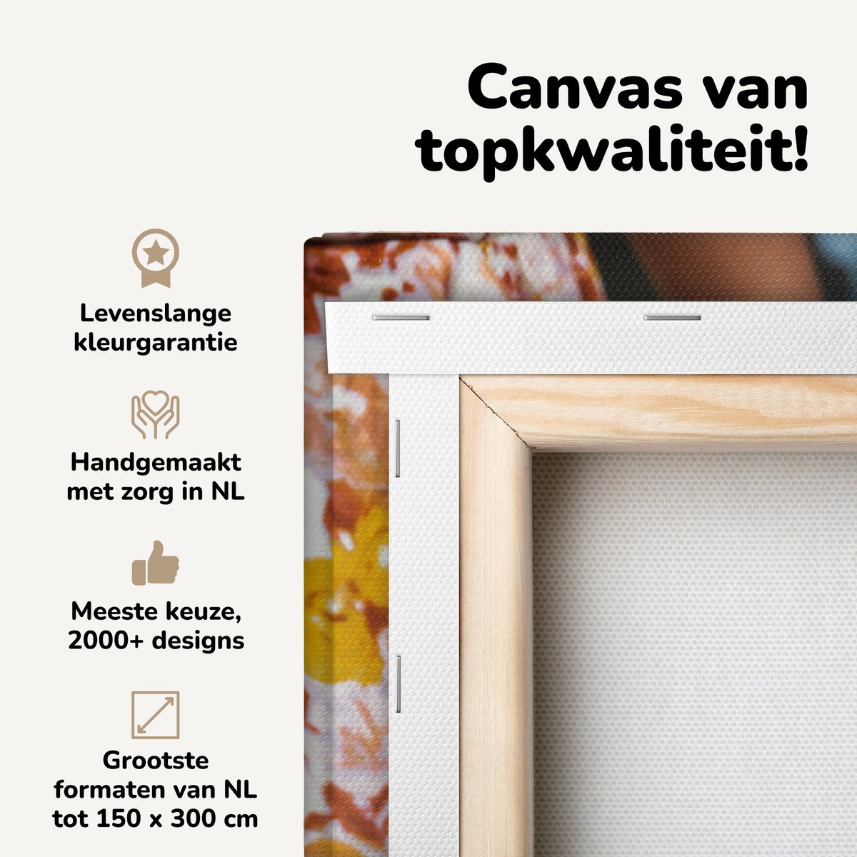 Canvas schilderij 140x90 cm - Wanddecoratie Vlees en groente op de barbecue - Muurdecorati