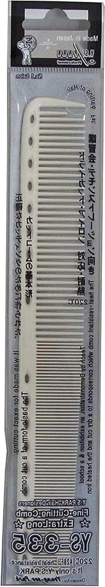 Lange Snijkam - Haarkam Grafiet - Professioneel Knippen - Speciaal Ontworpen - 190 mm - Wit