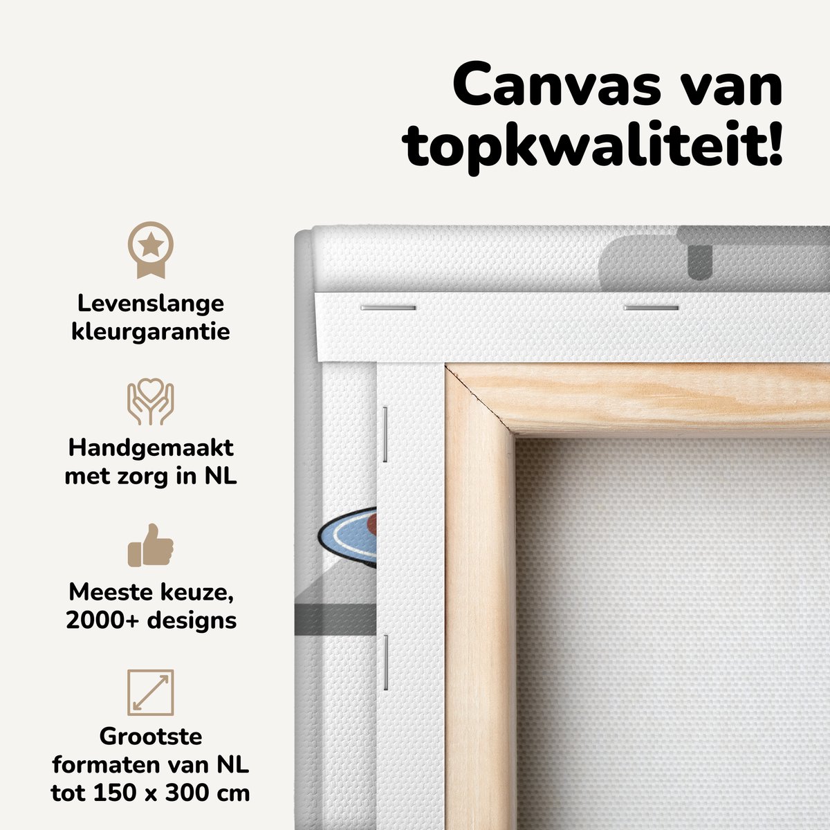 Canvas schilderij 40x30 cm - Wanddecoratie Een illustratie van een grote barbecue - Muurde