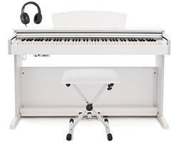 DP-10X digitale piano van Gear4music, pakket met bank, wit
