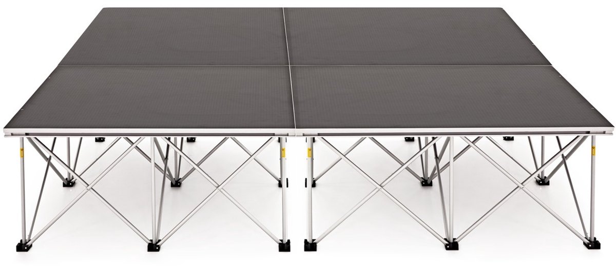 2 m x 2 m Draagbare Podiumset van Gear4music, 40 cm
