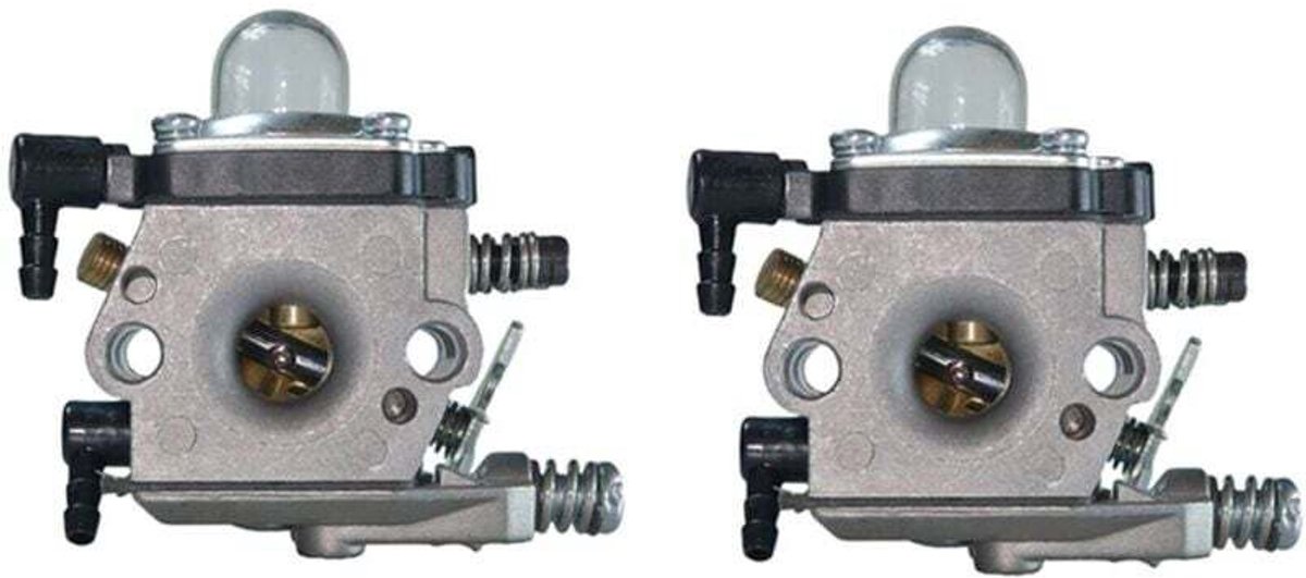 Twee carburateursets geschikt voor de heggenscharen HS72, HS74 en HS76 264-1264 42261200600 Tuingereedschapaccessoires