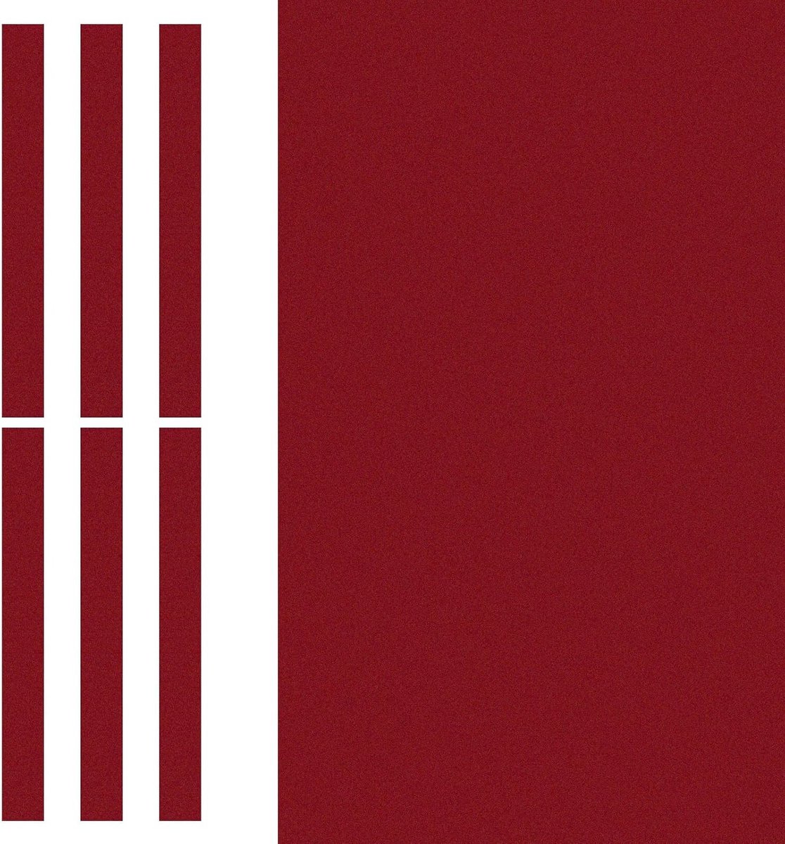 Professionele Biljartdoek 2.4m met 6 Viltstroken - Vervangingsaccessoires voor Snooker en Pooltafels in Rood