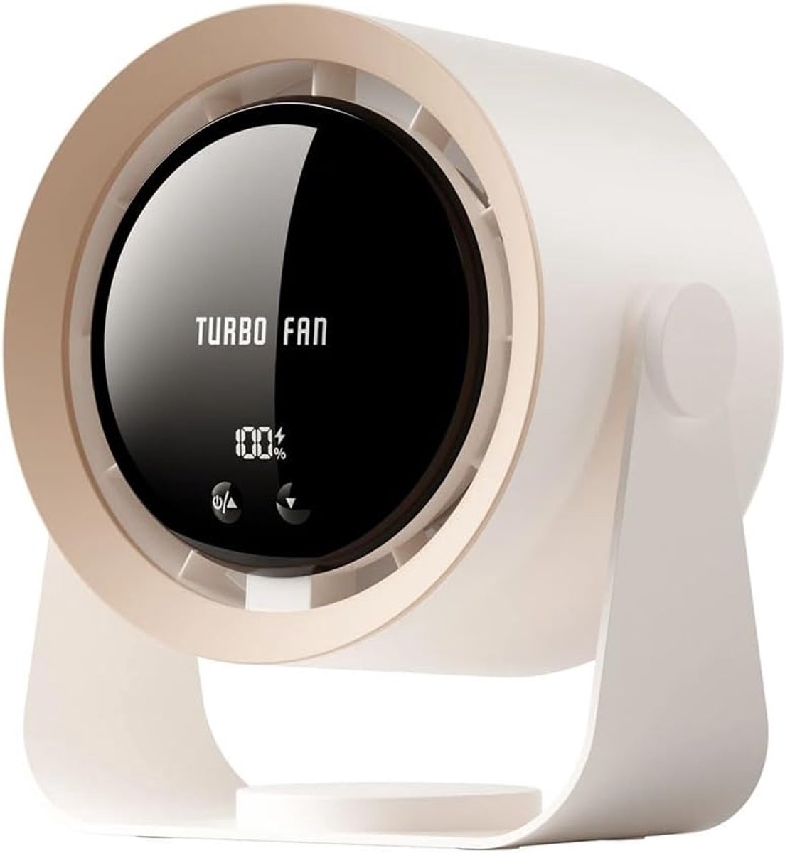 Elektrische Turbo Ventilator - Oplaadbare USB Ventilator - Persoonlijke Verkoeling - Draadloos en Draagbaar - 20x20x10 cm - C
