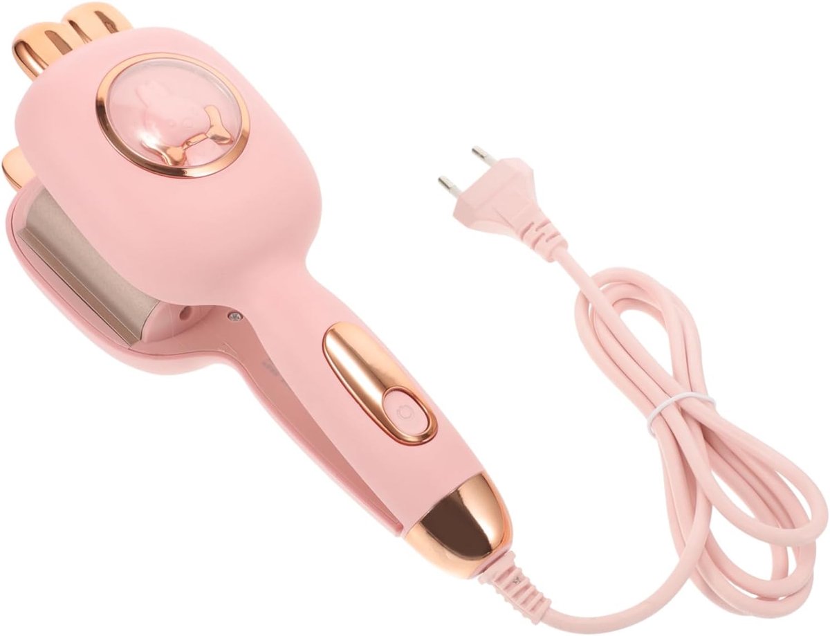 Krultang - Haarstyling Tool - Snel Krullen - Verstelbare Temperatuur - 14 x 9 x 6 cm - Roze
