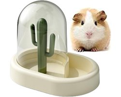 Automatische Voederdispenser voor Hamsters, Cavia's, Chinchilla's en Kleine Dieren - Geel, Gemakkelijk in Gebruik, Voedselopslag en Verzorging