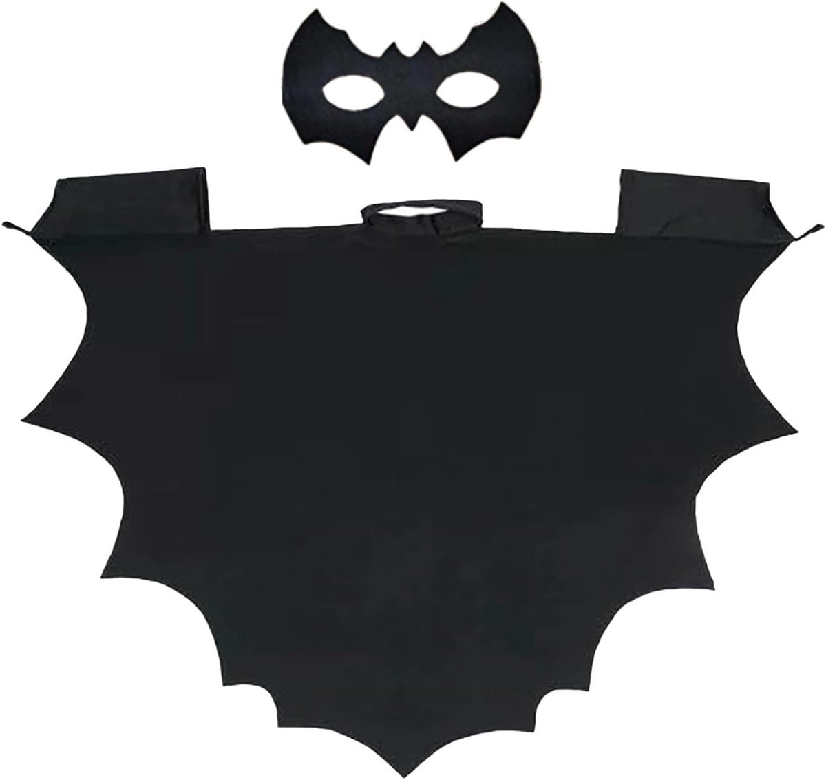 Vleermuis Kostuum met Cape en Vleugels voor Halloween, Carnaval en Verkleedpartijen voor Volwassenen