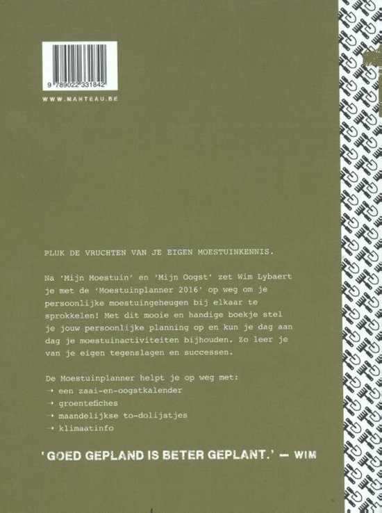 Moestuinplanner 2016