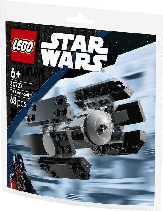 LEGO Star Wars 30727 - TIE Advanced Minimodel (paperbag) van Merkloos — afbeelding 3