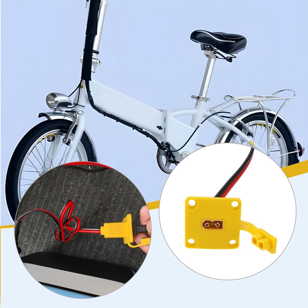 SPHProducts - eMagTech XT60 Mannelijke naar Lege Draad Voedingskabel Adapter - E-Bike Oplaadkabel - 1M - Zonnepaneel Adapter - Geschikt voor RC Vliegtu...