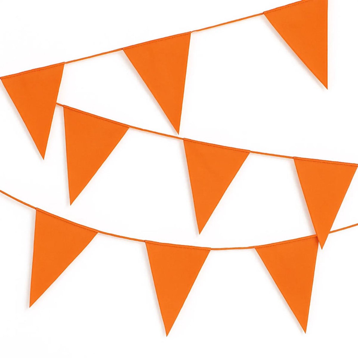 Vlaggenlijn - Oranje - WK Voetbal - Versiering - 50 Meter - Puntvlaggen