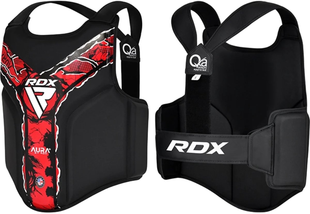 RDX Sports BORSTBESCHERMER AURA F17 ZWART en ROOD