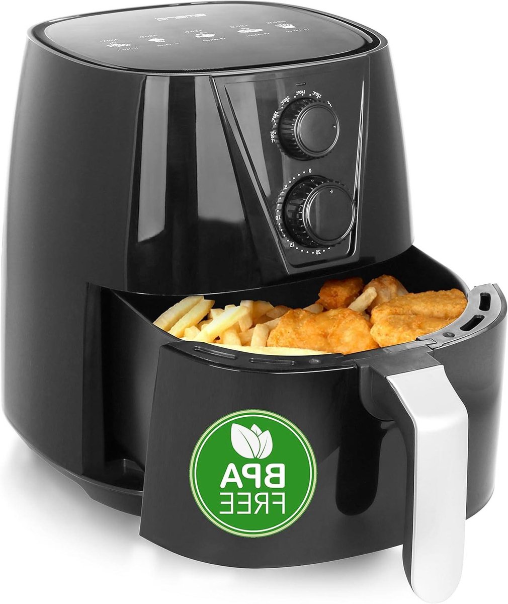 Heteluchtfriteuse XL - Airfryer - Lekker Koken - Snelle Opwarming - 38 Liter - Zwart