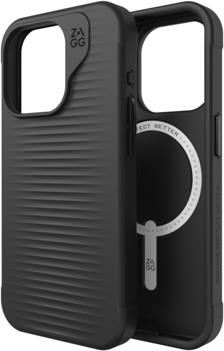 ZAGG Luxe Snap hoesje geschikt voor iPhone 15 Pro - Zwart