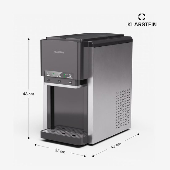 Ijsblokjesmachine - Ijsmaker - Feesten organiseren - 3-in-1 functie - 20 kg per dag - Zwart — afbeelding 4