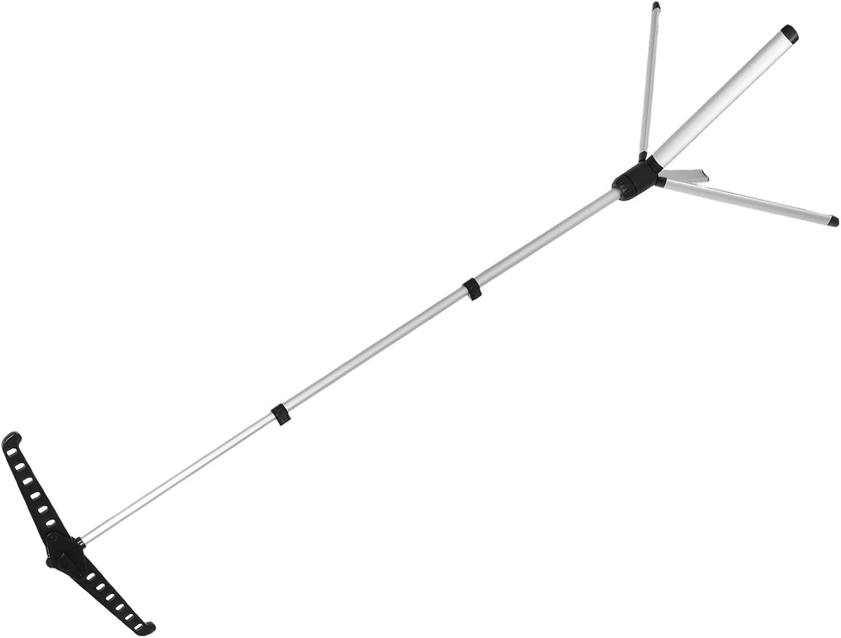 Kledingstomer Standaard - Vloerhanger Rek - Kreukvrij Stomen - In Hoogte Verstelbaar - 147 cm Hoog - Zwart