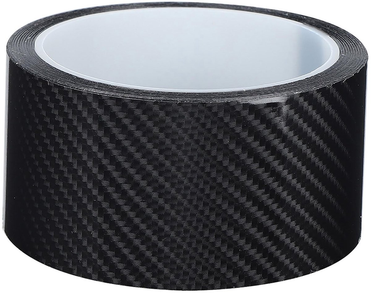 aladdien - Flexibele Carbon Fiber Beschermfolie - Eenvoudig te Installeren - Voor Deur en Kofferbak - Auto Bescherming - Carrosserie en Bumper - Duu...