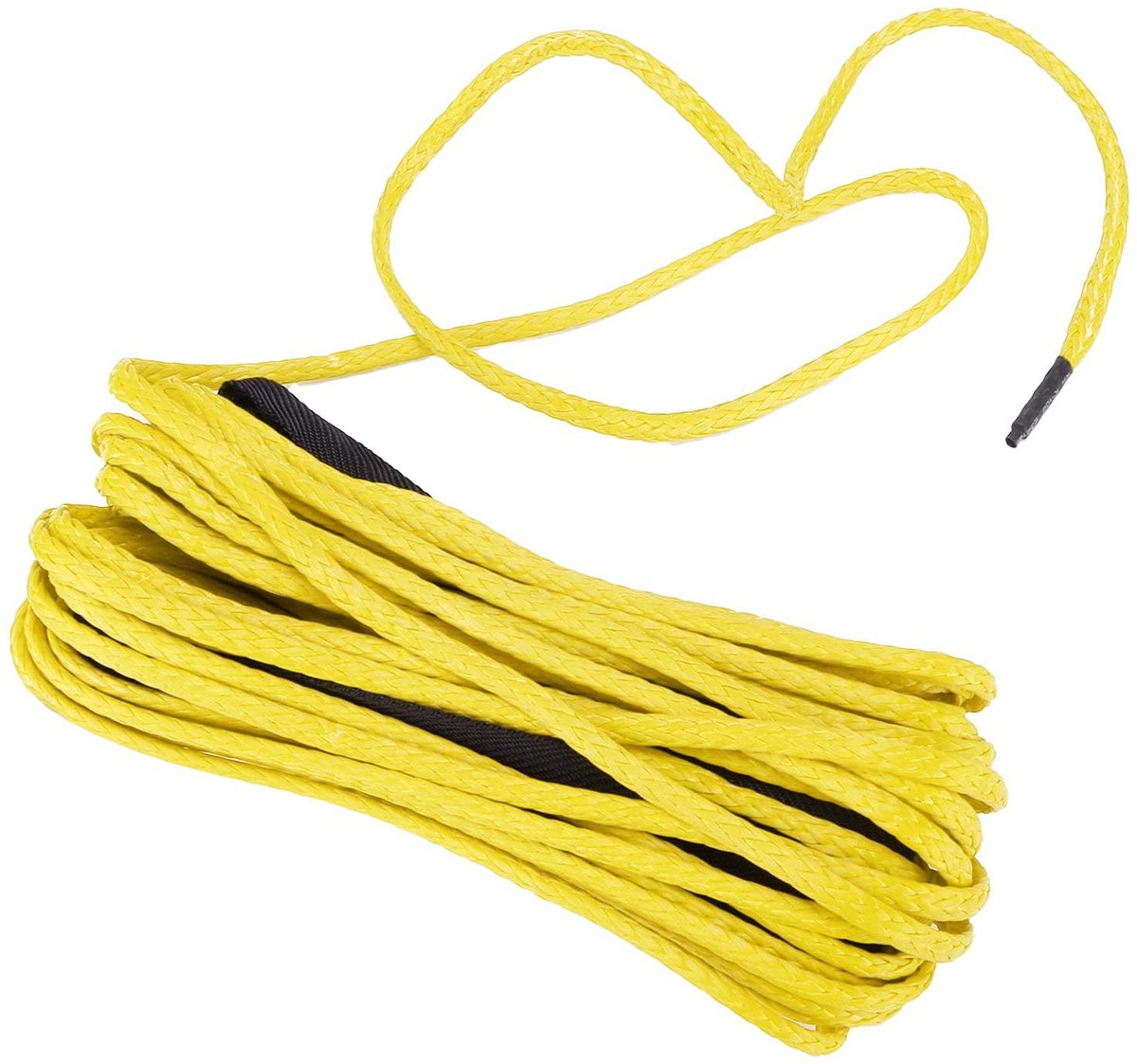 aladdien - Rope Ratchet - Offroad Auto-onderdelen - Solide gevlochten - Geel - Lier Kabel - 7700LBS - Geschikt voor SUV Truck