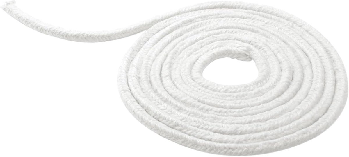 Hittebestendige keramische vezel tape 6mm x 10m - Ideaal voor ovenreparatie en isolatie tot 1000°C, geschikt voor DIY keukenprojecten en deurafdichtingen